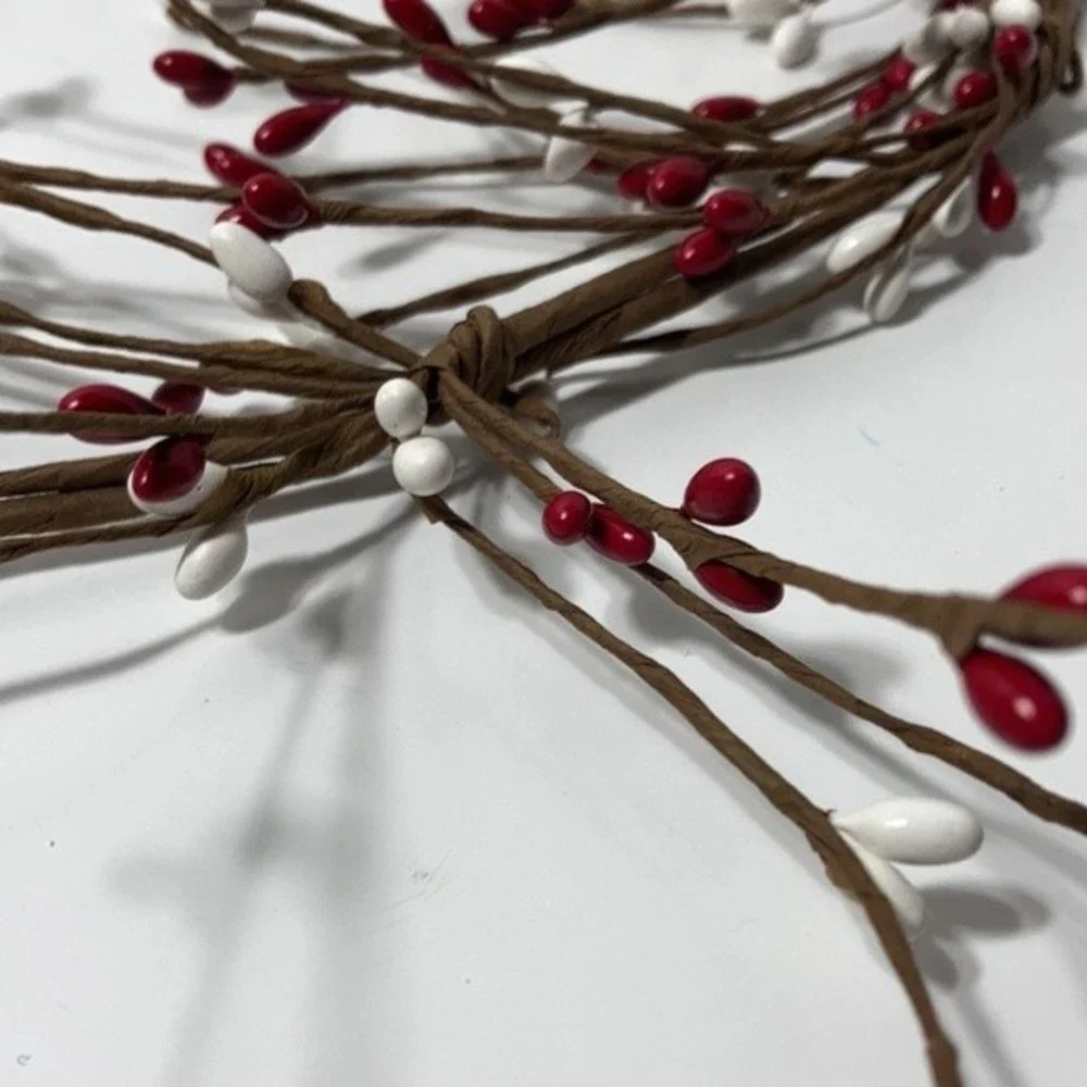 5) Floral Crafts Winter Berry Rope Twig Pliable Decorations 4 Feet